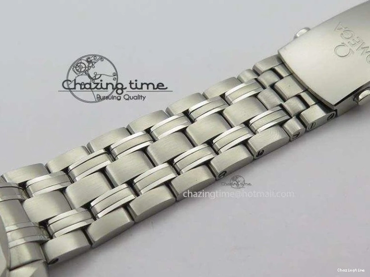 0226 WaterResistant Seamaster 300M SS MK 1:1 Best Edition Blue Dial Blue Ceramic Bezel On SS Bracelet A 8175